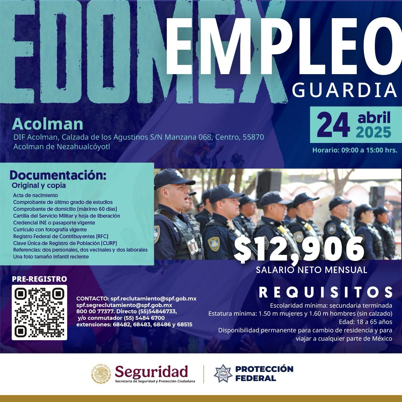 Servicio de Protección Federal ofrece empleo abril 2025