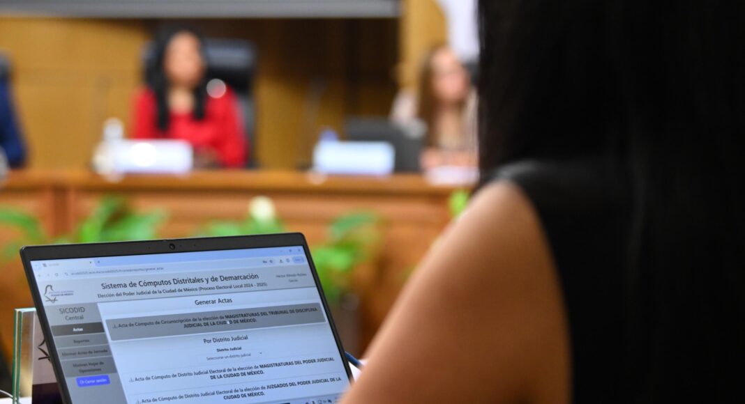 IECM concluye el cómputo de la elección del Poder Judicial en CDMX
