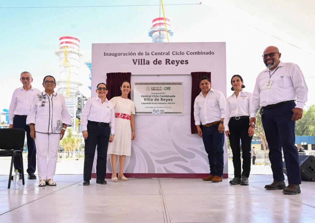 Claudia Sheinbaum inaugura planta de ciclo combinado en San Luis Potosí