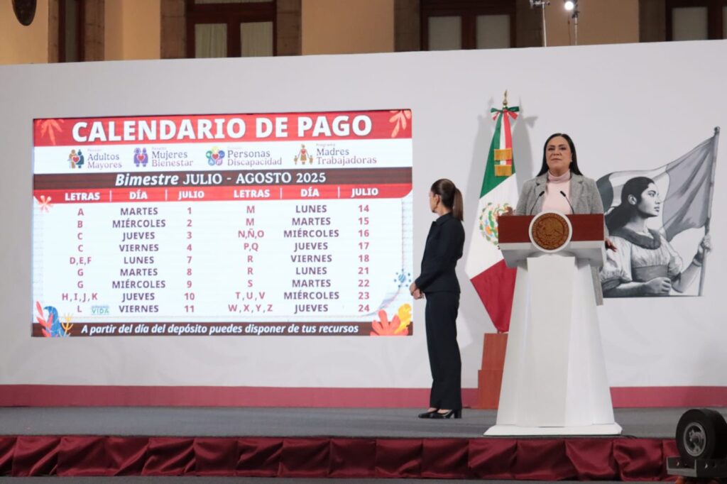 Inicia pago de apoyos de Bienestar para el bimestre julio-agosto
