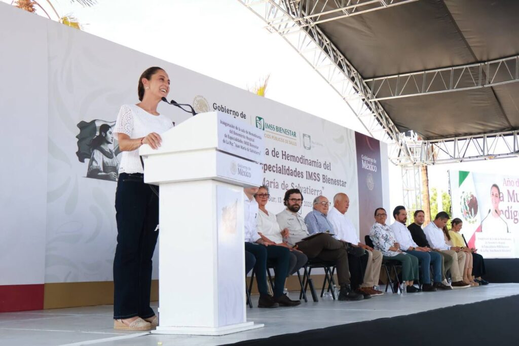 Sheinbaum inaugura sala de hemodinamia en La Paz, BCS