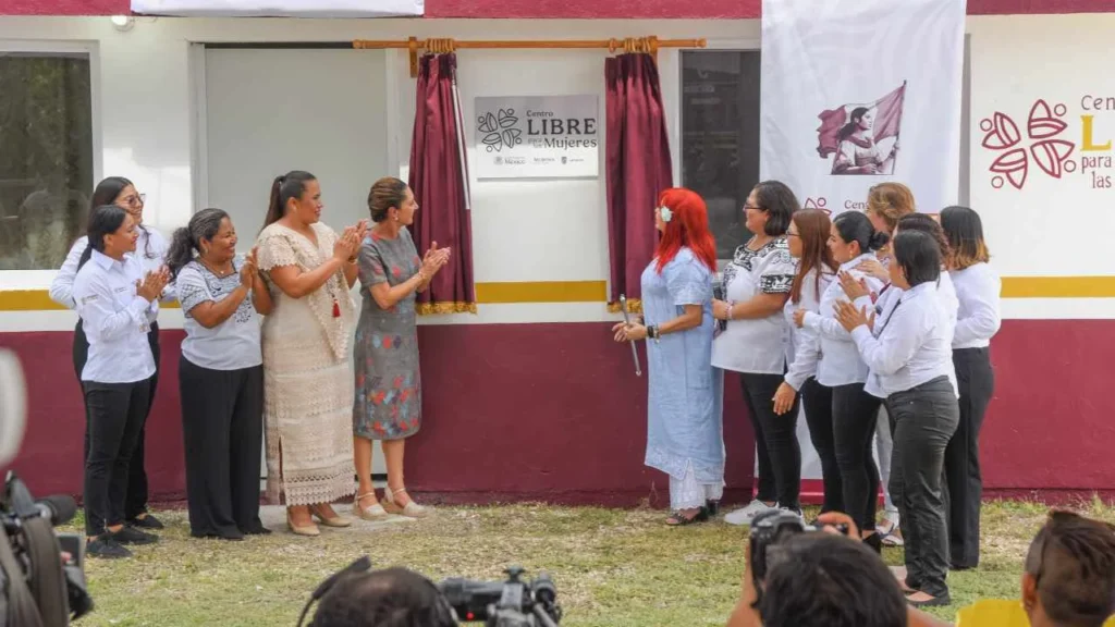 Sheinbaum inaugura el Centro Libre para las Mujeres en Calakmul