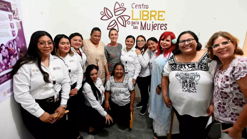 Sheinbaum inaugura el Centro Libre para las Mujeres en Calakmul