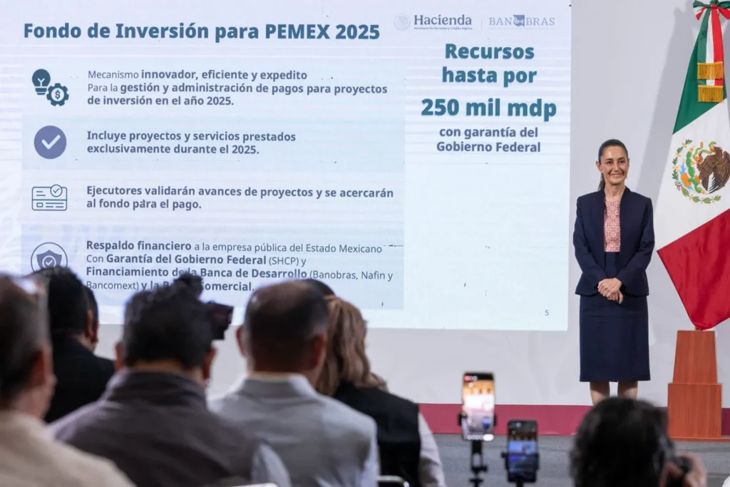 Sheinbaum presenta estrategia financiera para fortalecer a Pemex