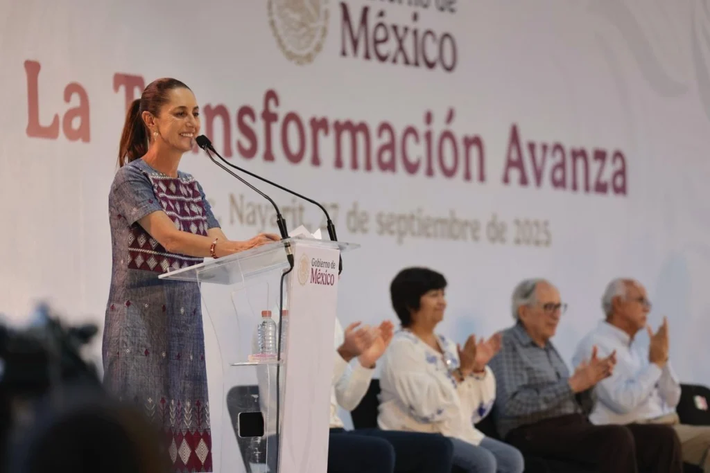 Claudia Sheinbaum refrenda compromiso con Nayarit y migrantes en Estados Unidos