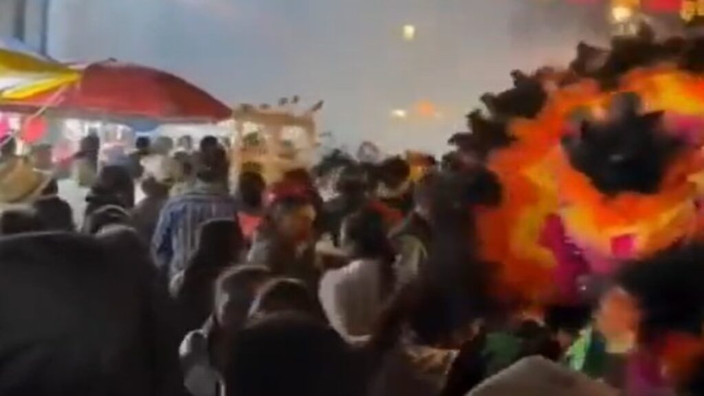 Explosión de pirotecnia deja heridos en feria de Mexquitic