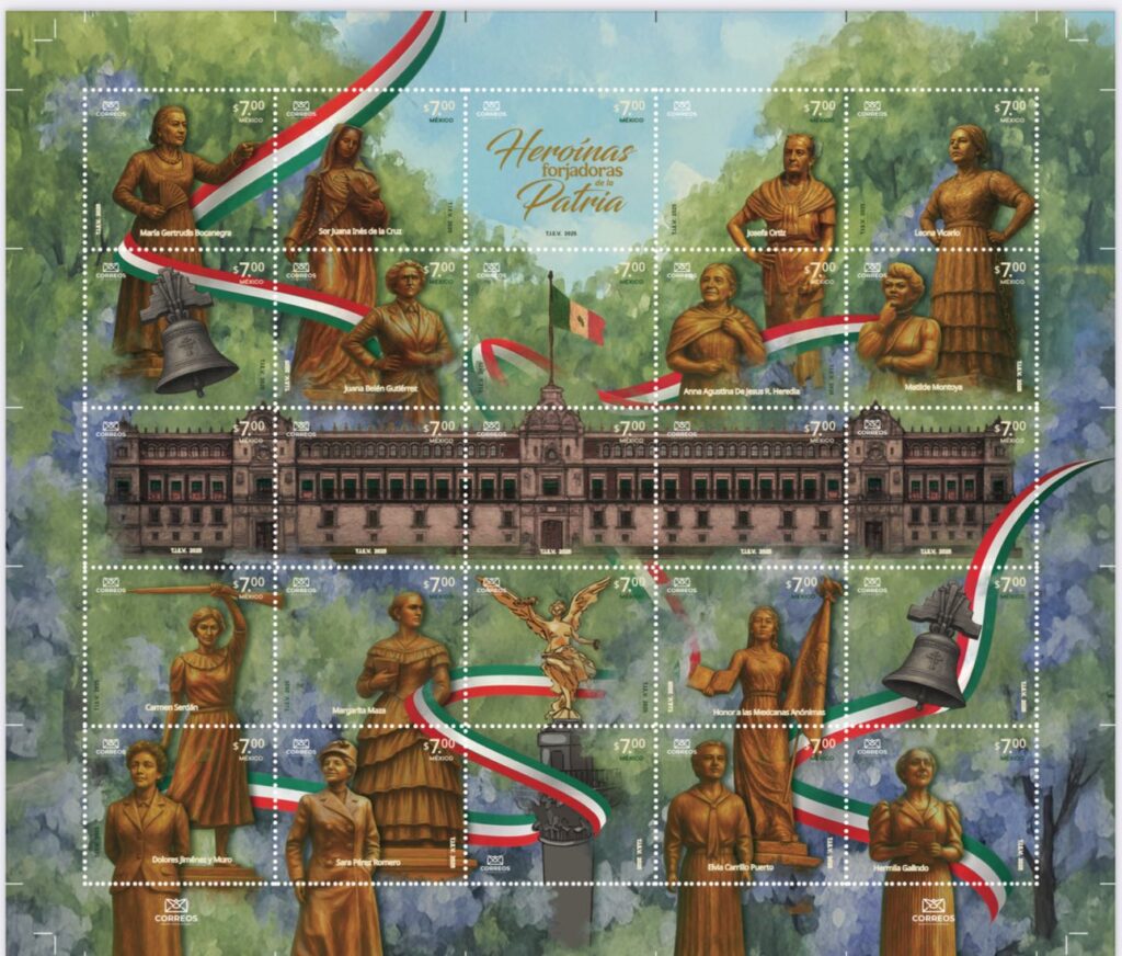 Correos de México honra a heroínas con timbre conmemorativo