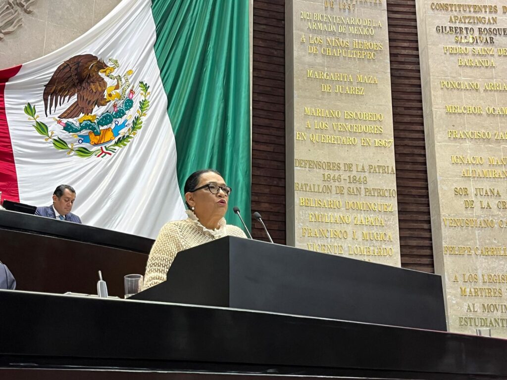 Rosa Icela Rodríguez defiende a López Obrador en la Cámara de Diputados