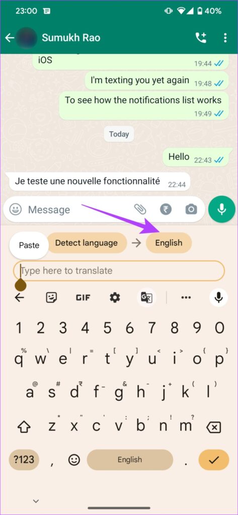 WhatsApp integra función de traducción en tiempo real