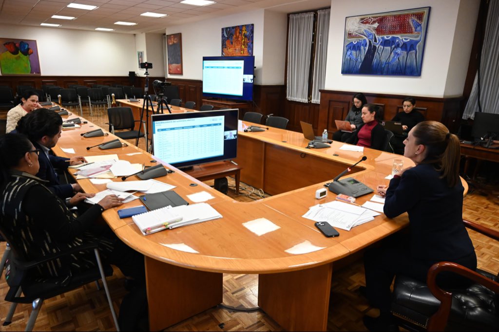 Sheinbaum coordina comité de emergencias por lluvias