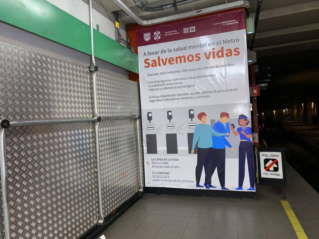 Suman 45 intentos de suicidio en el Metro en lo que va del año