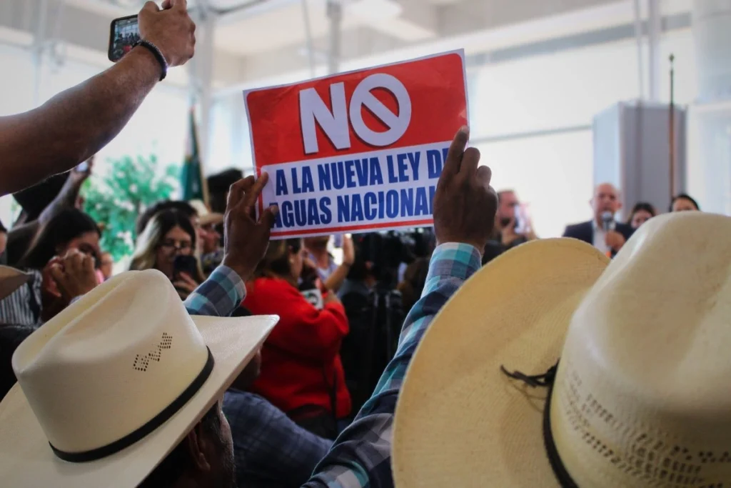 Agricultores de Chihuahua protestan contra nueva Ley de Aguas