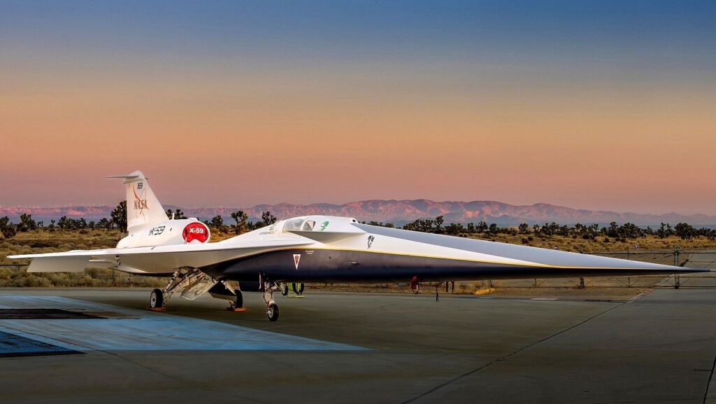 X-59 de la NASA marca una nueva era del vuelo supersónico silencioso