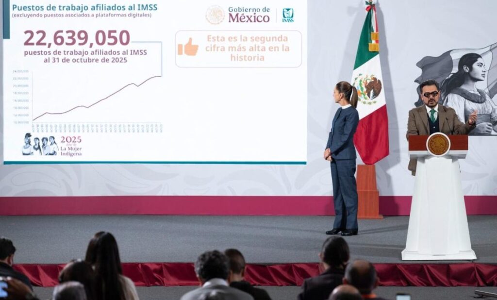 En octubre se crearon casi 200 mil empleos formales en México