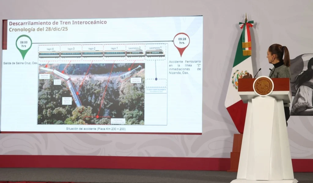 Sheinbaum prioriza atención a víctimas del Tren Transístmico