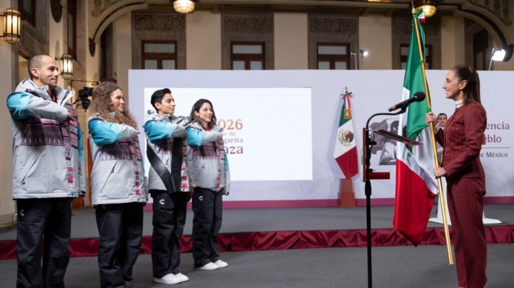 Sheinbaum abandera a delegación mexicana rumbo a Milano-Cortina 2026