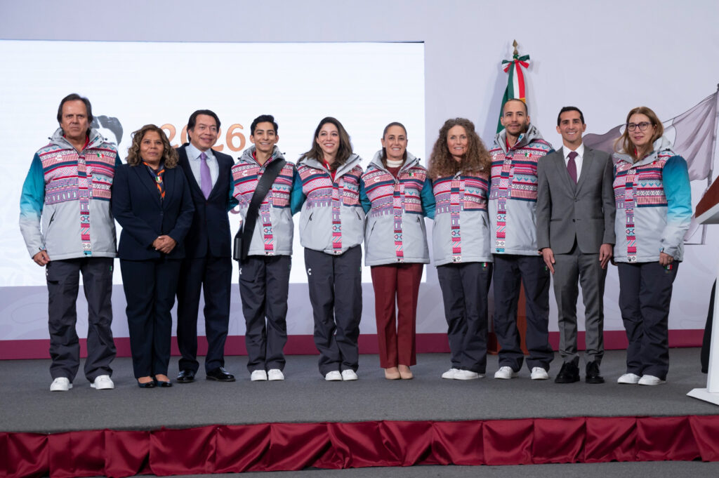Sheinbaum abandera a delegación mexicana rumbo a Milano-Cortina 2026