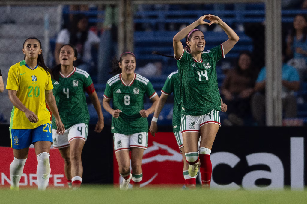 México vence 1-0 a Brasil en amistoso por el Día de la Mujer