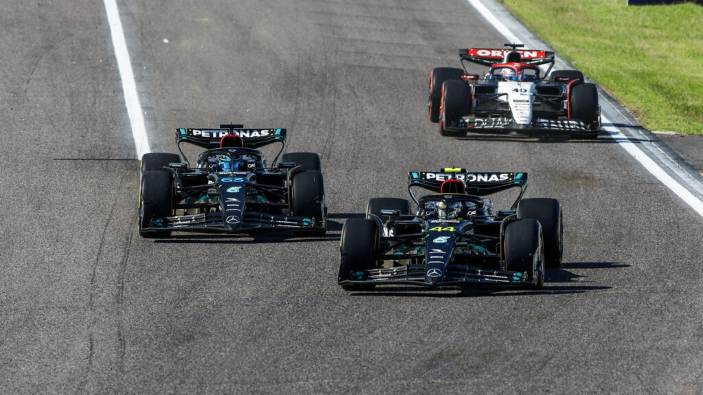 GP de Japón: Russell lidera práctica; Checo Pérez sufre incidente