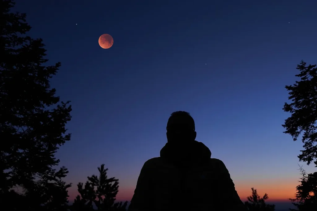 Eclipse lunar total tiñe de rojo la Luna en América
