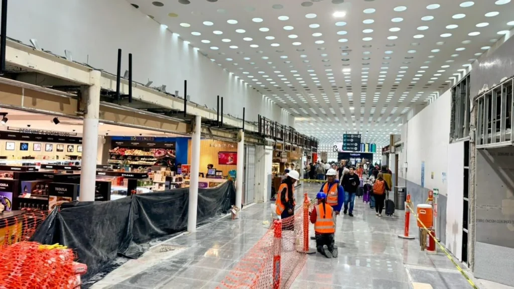 Remodelación en AICM complica tránsito previo al Mundial 2026
