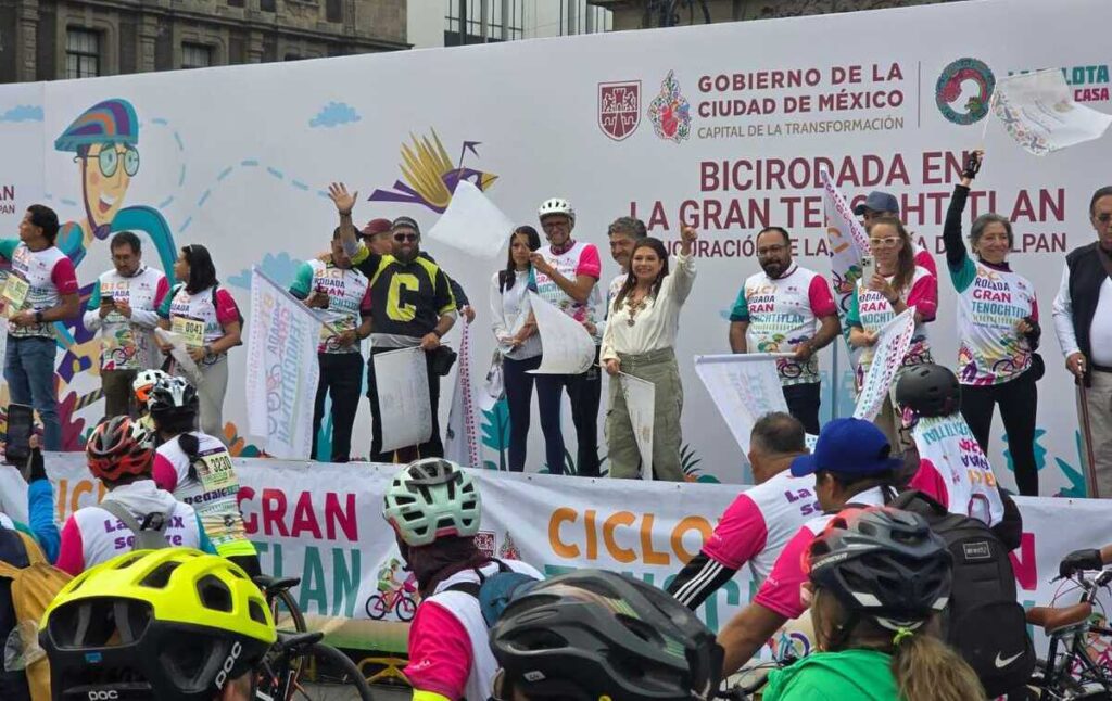 CDMX inaugura Ciclovía Gran Tenochtitlan con rodada