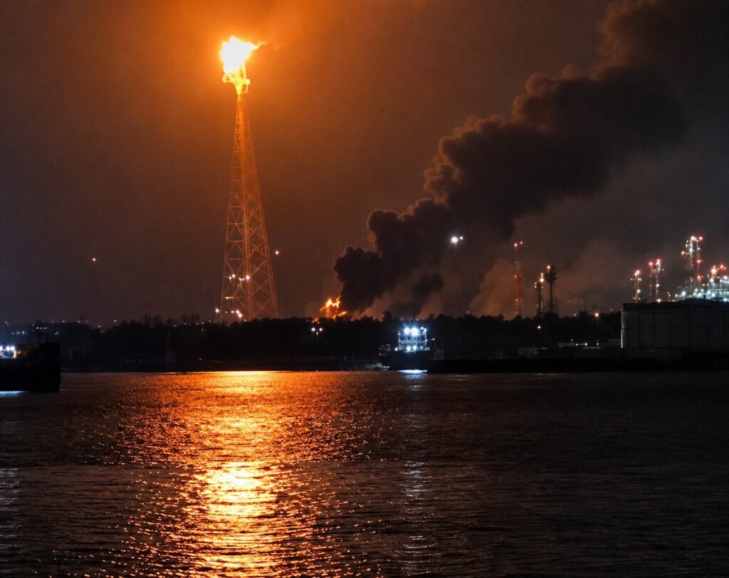 Incendio en refinería Olmeca activa protocolos