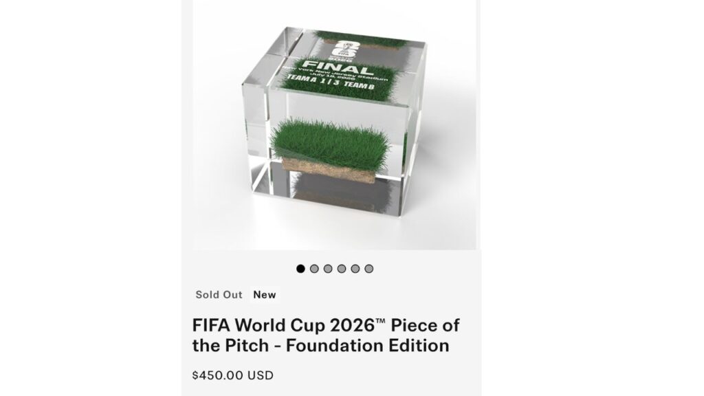 FIFA vende césped de la final del Mundial 2026 por 450 dólares