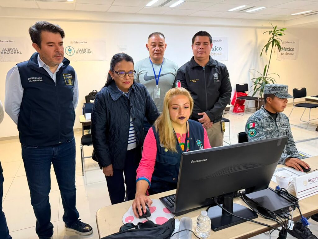 Rosa Icela supervisa labores de búsqueda de personas