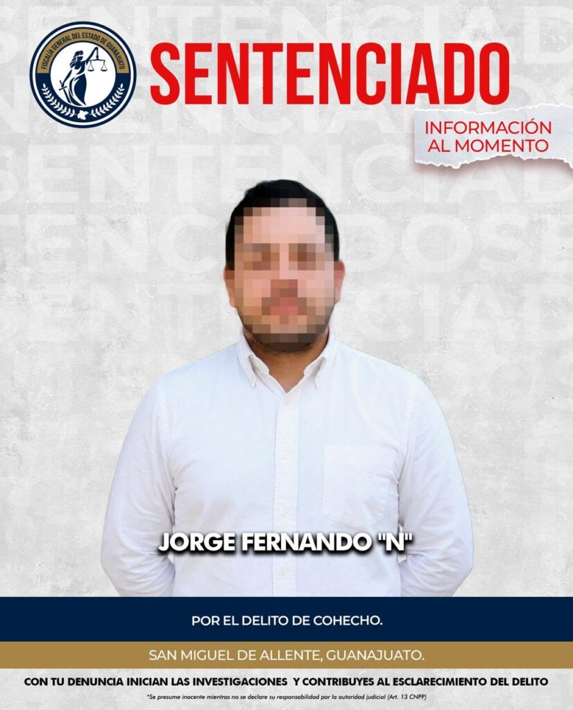 Ratifican sentencia contra Jorge Fernando "N" por cohecho